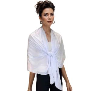 Wholesale 3837 -  Georgette Dress Shawls White<br>
Georgette Shawl - 27