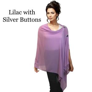 3846 - Georgette Button Shawls 020S - Lilac w/Silver Buttons<br>
Georgette Button Shawl

 - 27