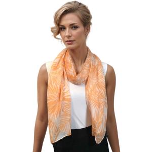 3861 - Assorted Cotton Feel Summer Scarves 8286 - Peach<br>
Palm Tree Print Summer Scarf - 30