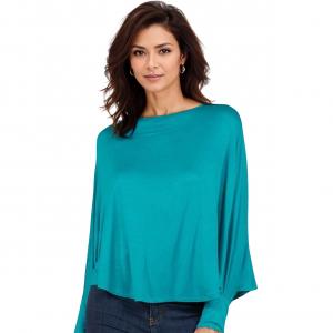 1818  - Poncho with Sleeves 1818 - Teal<br>
Poncho with Sleeves - One Size Fits Most