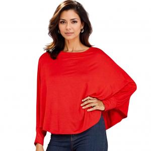 1818  - Poncho with Sleeves 1818 - Red<br>
Poncho with Sleeves - One Size Fits Most