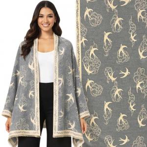 3898 - Cashmere Feel Shawls Doves/02
Dove Motif Design - 26' x 70