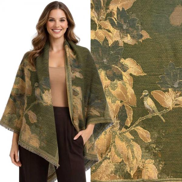 wholesale 3898 - Cashmere Feel Shawls 3957/05
Bird Motif Design - 26' x 70