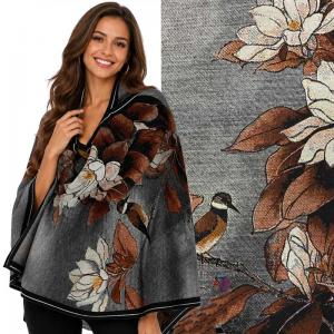 3898 - Cashmere Feel Shawls 3957/02
Bird Motif Design - 26' x 70