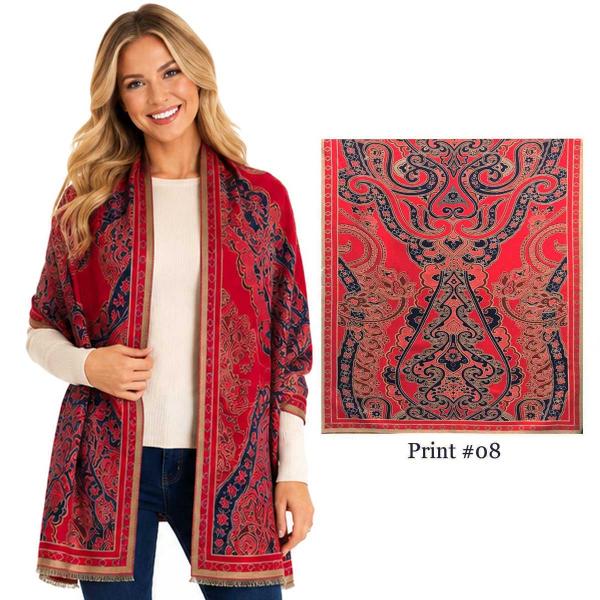 wholesale 3914/T - Silk Blend Shawls #08 - 