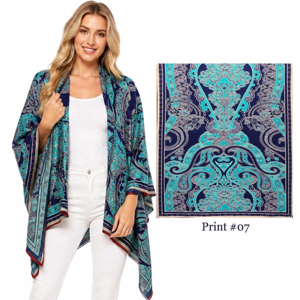 wholesale 3914/T - Silk Blend Shawls #07 - 