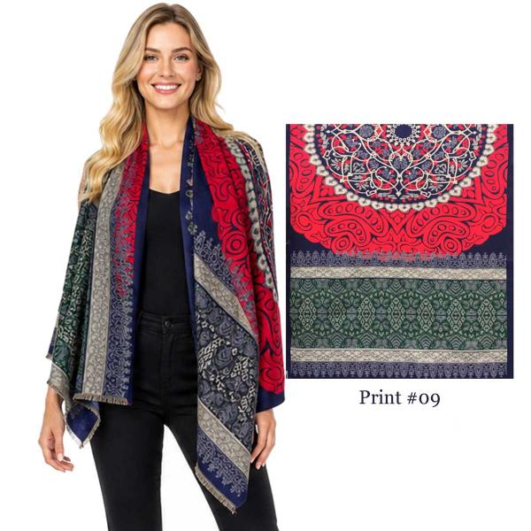 wholesale 3914/T - Silk Blend Shawls #09 - 