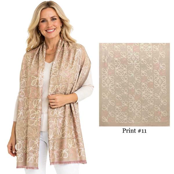 wholesale 3914/T - Silk Blend Shawls #11 - 