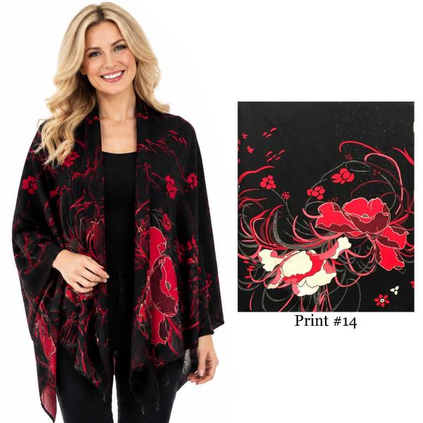 wholesale 3914/T - Silk Blend Shawls #14 - 