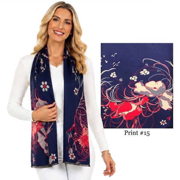 wholesale 3914/T - Silk Blend Shawls #15 - 