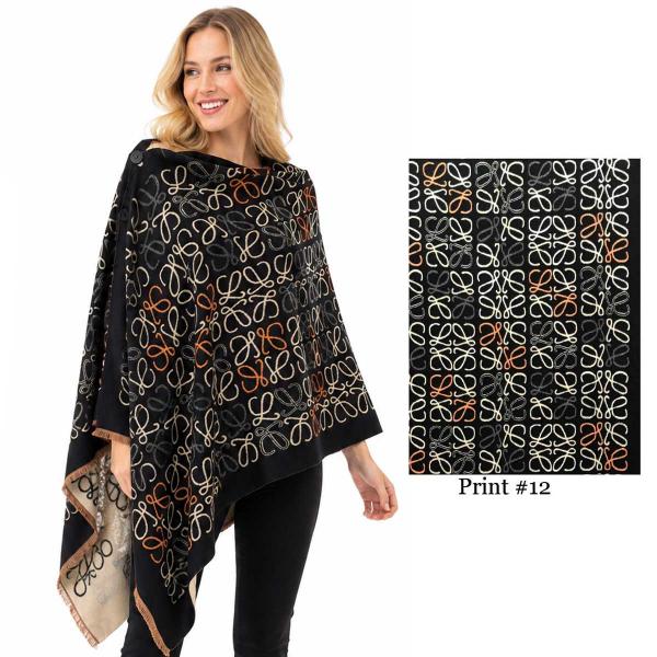 wholesale 3916/T - Silk Blend Button Shawls #12 - 