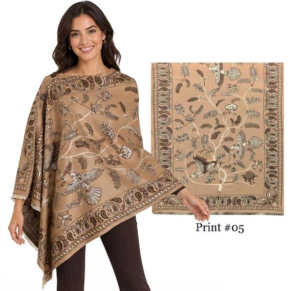 wholesale 3916/T - Silk Blend Button Shawls #05 - 