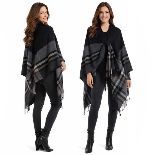 wholesale 3920/T - Plaid Loop Capes #05 - 