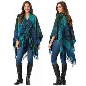 3920/T - Plaid Loop Capes #17 - 