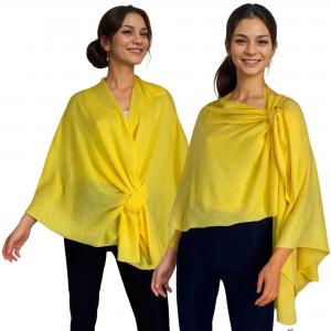3934 - Cashmere Feel Double Loop Cape Sunshine Yellow - One Size Fits Most