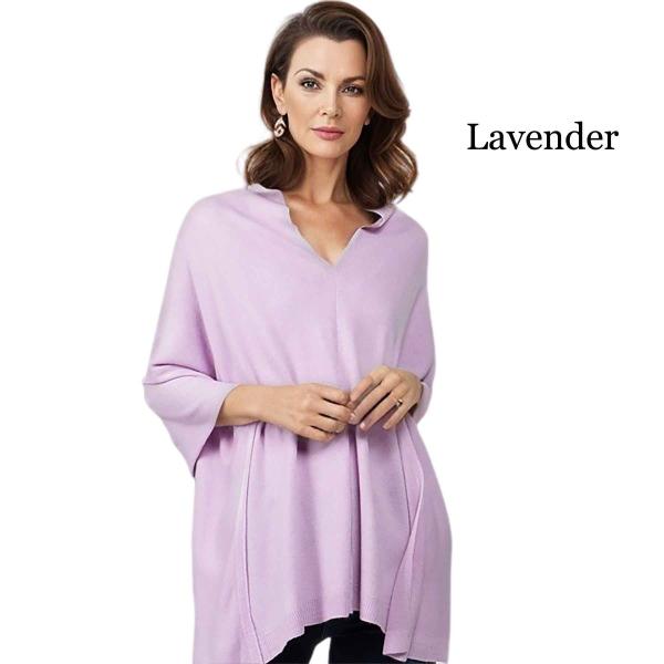 wholesale Colors for Easter 8672 Poncho - Lavender  - One Size Fits Most