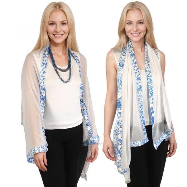 wholesale Colors for Easter 1036<br>#14<br>
White with Cornflower Blue-White Trim - One Size Fits All