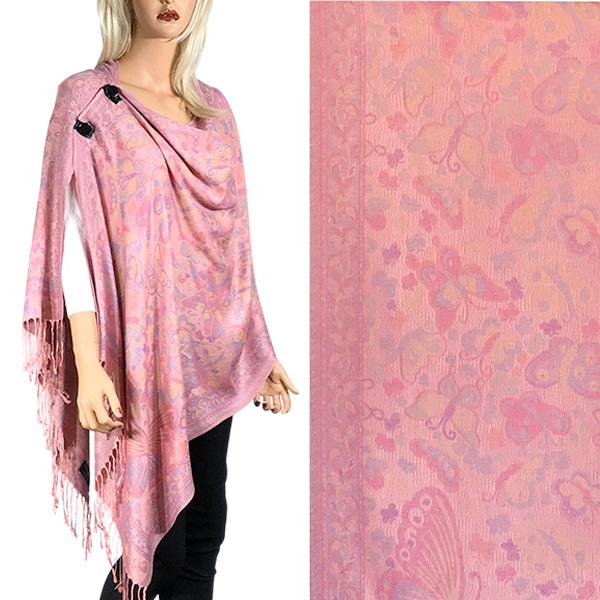 wholesale Colors for Easter 3109 - Pashmina Print Button Shawls<br>
BF05 - Butterflies  - One Size Fits Most