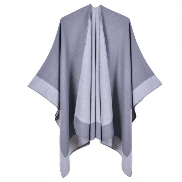 wholesale 220/T - Two Tone Reversible Capes #07<br>
Grey/Light Grey** - 