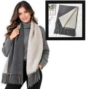 Wholesale 1689 - Double Sided Cashmere Feel Shawls #08
 - 26