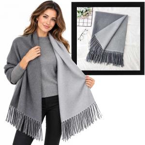 Wholesale 1689 - Double Sided Cashmere Feel Shawls #07
 - 26
