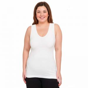 Wholesale 6162 - Two Ways to Wear Smoothing Tank Tops 6162 - White - L-XL