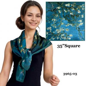 3965 - Art Design Square Scarves #03<br>
30 6.60 - 35