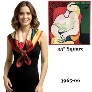 3965 - Art Design Square Scarves #06<br>
20 6.30 - 35