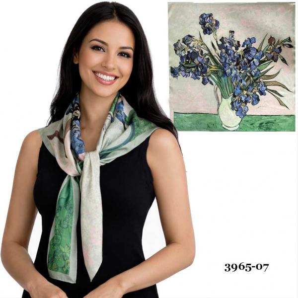 wholesale 3965 - Art Design Square Scarves #07 - 35