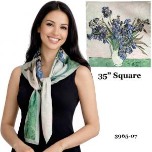 3965 - Art Design Square Scarves #07<br>
20 6.30 - 35