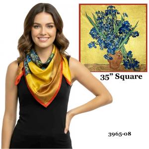 3965 - Art Design Square Scarves #08<br>
20 6.30 - 35