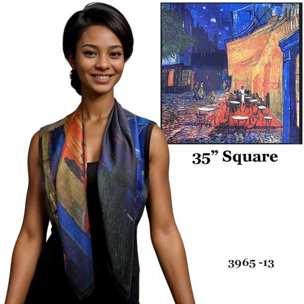 wholesale 3965 - Art Design Square Scarves #13 - 35