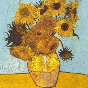 3965 - Art Design Square Scarves #12<br>
Sunflowers  - 35