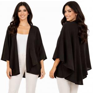 273 - Mid-Weight Round Capes Black - One Size Fits Most