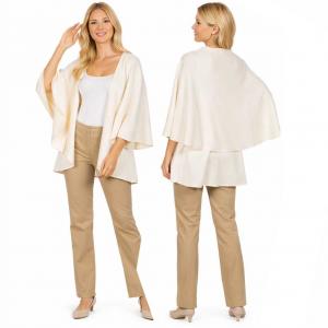 Wholesale 273 - Mid-Weight Round Capes Ivory - One Size Fits Most
