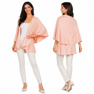 Wholesale 273 - Mid-Weight Round Capes Dusty Pink - One Size Fits Most