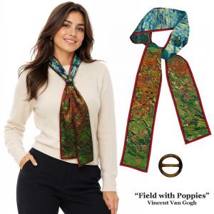3975 - Art Design Multi Purpose Tie  #02<br>
Field of Poppies<br>
Vincent Van Gogh - 48
