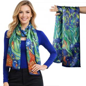 3978 - Double Layer Silk Satin Scarves #12 - 28