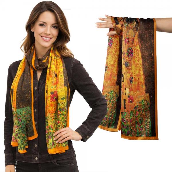 wholesale 3978 - Double Layer Silk Satin Scarves #30 - The Kiss - 28