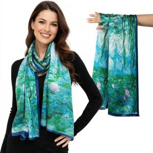 3978 - Double Layer Silk Satin Scarves #35 - 28