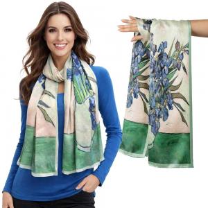 3978 - Double Layer Silk Satin Scarves #28 - 28