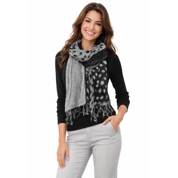 wholesale 3983 - Bohemian Style Scarves 1070 - Polka Dot - Black
Bohemian Layer Scarves - 