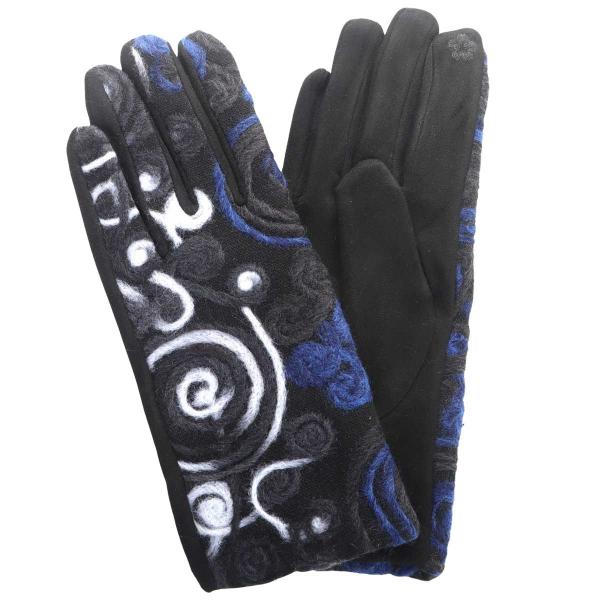 wholesale 3890 - Embroidered Gloves M2/01 - 