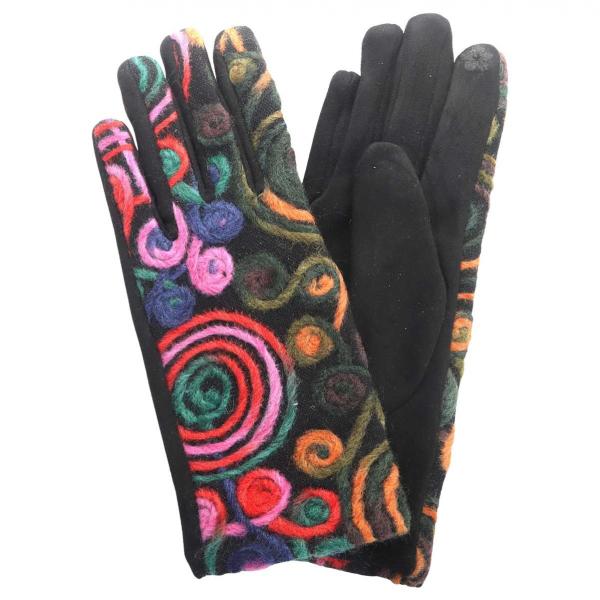 wholesale 3890 - Embroidered Gloves M2/02 - 