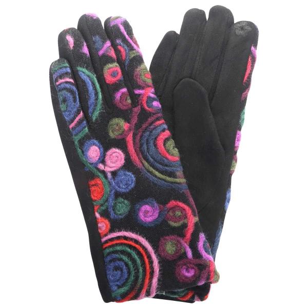 wholesale 3890 - Embroidered Gloves M2/03 - 