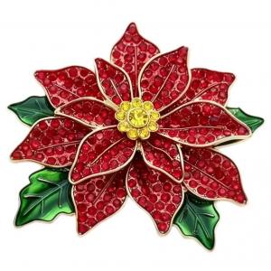 3998 - Brooches for Christmas 637<br>
Poinsettia   - 2