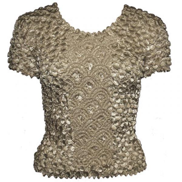 Wholesale 482 - Short Sleeve Coin Fishscale Tops Granite - One Size Fits Most