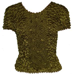 482 - Short Sleeve Coin Fishscale Tops Moss - One Size Fits Most