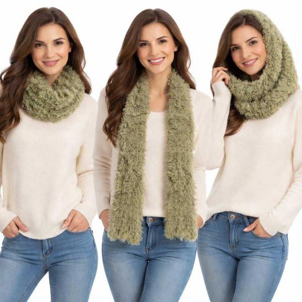 #49  Original Korean Moa Boa Magic Scarves  Sage  - 