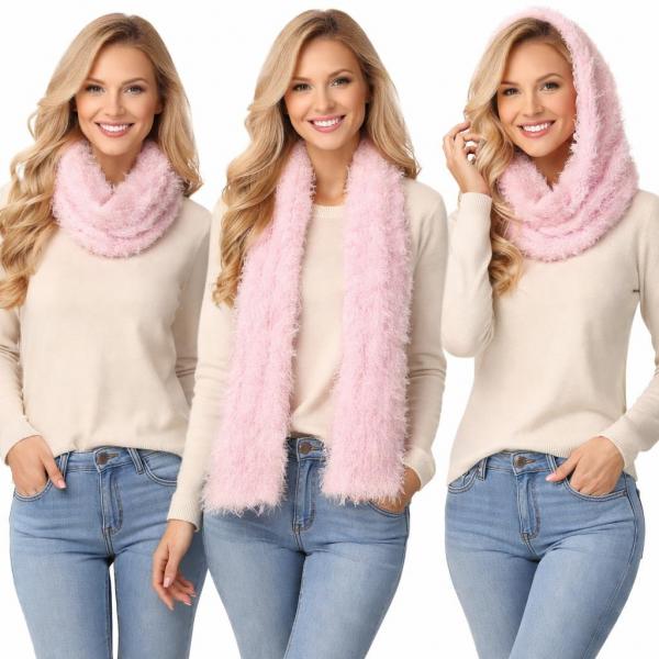#49  Original Korean Moa Boa Magic Scarves  Baby Pink  - 
